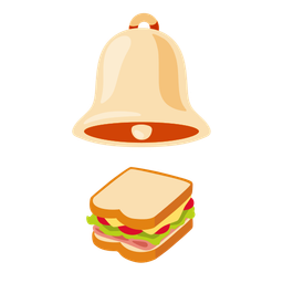 sandwich and bell