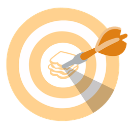 sandwich and bow and arrow