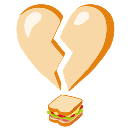 sandwich and broken heart