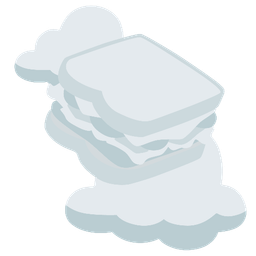 sandwich and cloud