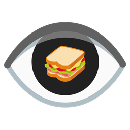 sandwich and eye