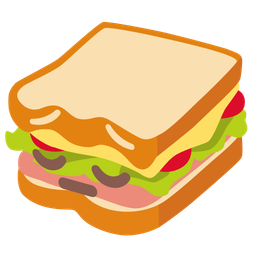 sandwich and pensive face