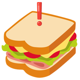 sandwich and red exclamation mark