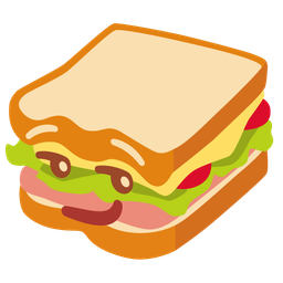 sandwich and smirking face