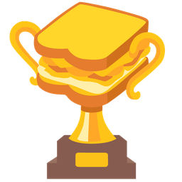 sandwich and trophy