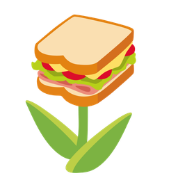 sandwich and tulip
