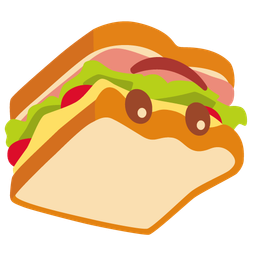 Sandwich and Upside-down face