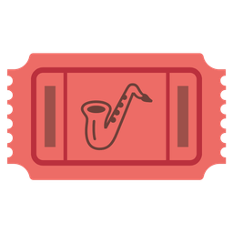 Saxophone and Admission tickets