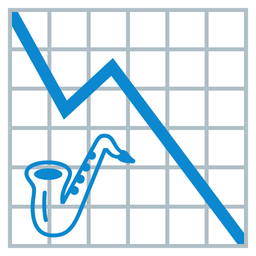 Saxophone and Chart decreasing