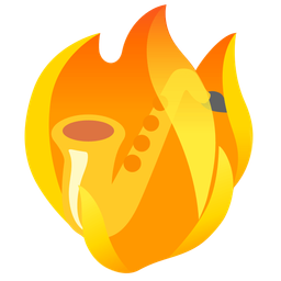 Saxophone and Fire