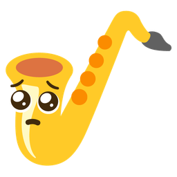 Saxophone and Pleading face