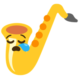 Saxophone and Sleepy face