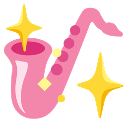 Saxophone and Sparkling heart