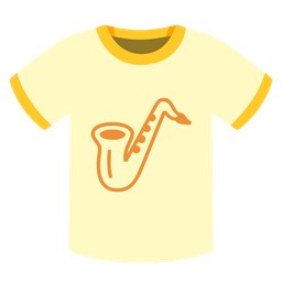 Saxophone and T-shirt