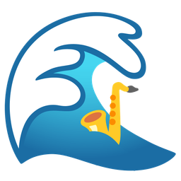 Saxophone and Water wave