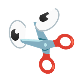 scissors and eyes