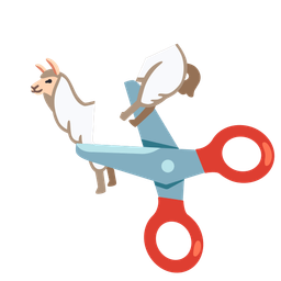 scissors and llama