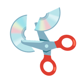 scissors and optical disk