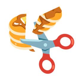 scissors and pancakes