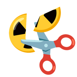 scissors and radioactive