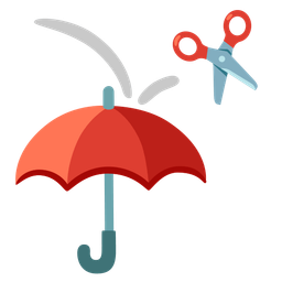 scissors and umbrella