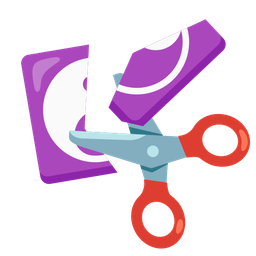 scissors and yin yang