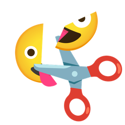 Scissors and Zany face