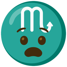 Scorpio and anguished face