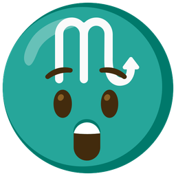 Scorpio and astonished face