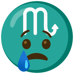 Scorpio and crying face