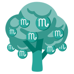 Scorpio and deciduous tree