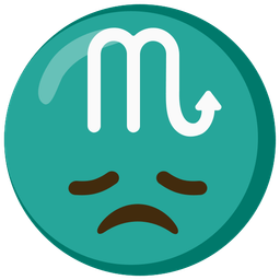 Scorpio and disappointed face