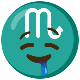 Scorpio and drooling face