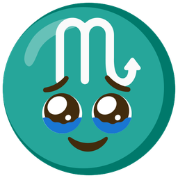 Scorpio and face holding back tears