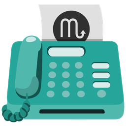 Scorpio and fax machine