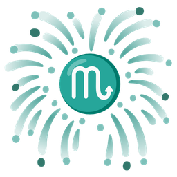 Scorpio and fireworks