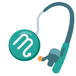 Scorpio and fishing pole