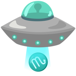 Scorpio and flying saucer