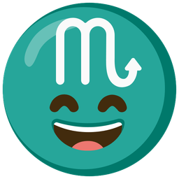 Scorpio and Grinning face with smiling eyes