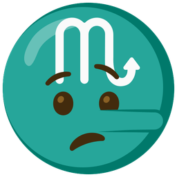 Scorpio and lying face