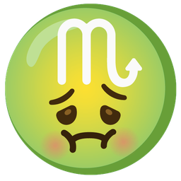 Scorpio and nauseated face