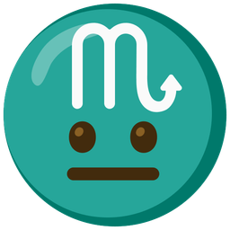 Scorpio and neutral face