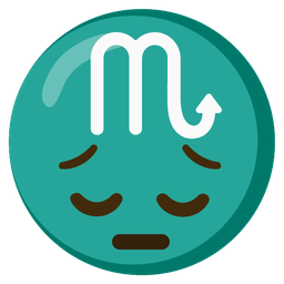 Scorpio and pensive face