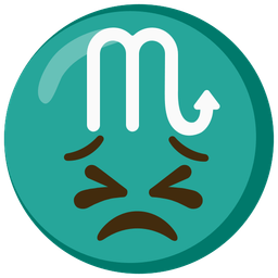 Scorpio and persevering face