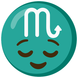 Scorpio and relieved face