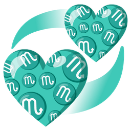 Scorpio and revolving hearts