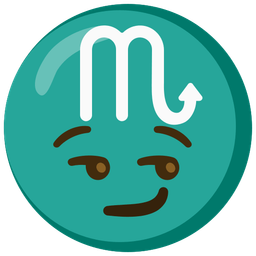 Scorpio and smirking face