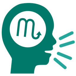 Scorpio and speaking head