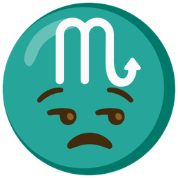 Scorpio and unamused face