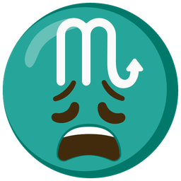 Scorpio and weary face